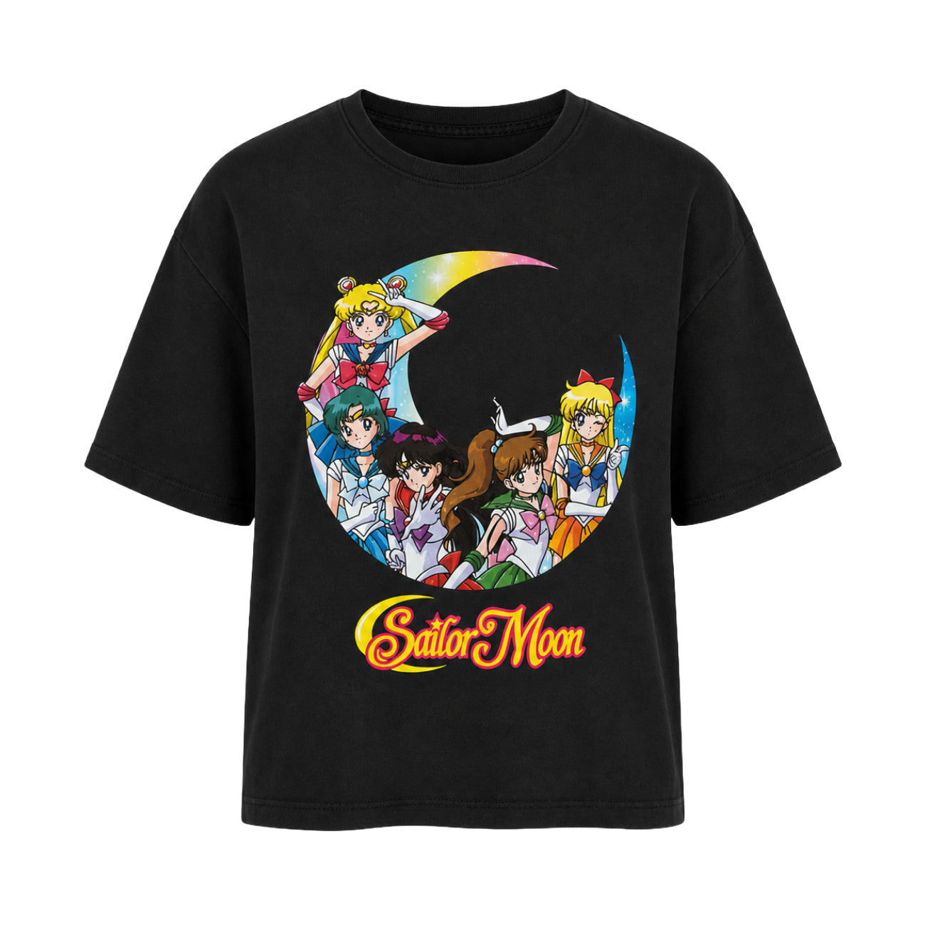 Zdjęcie produktu Sailor Moon - T-shirt damski Sailor Wojowniczki czarny