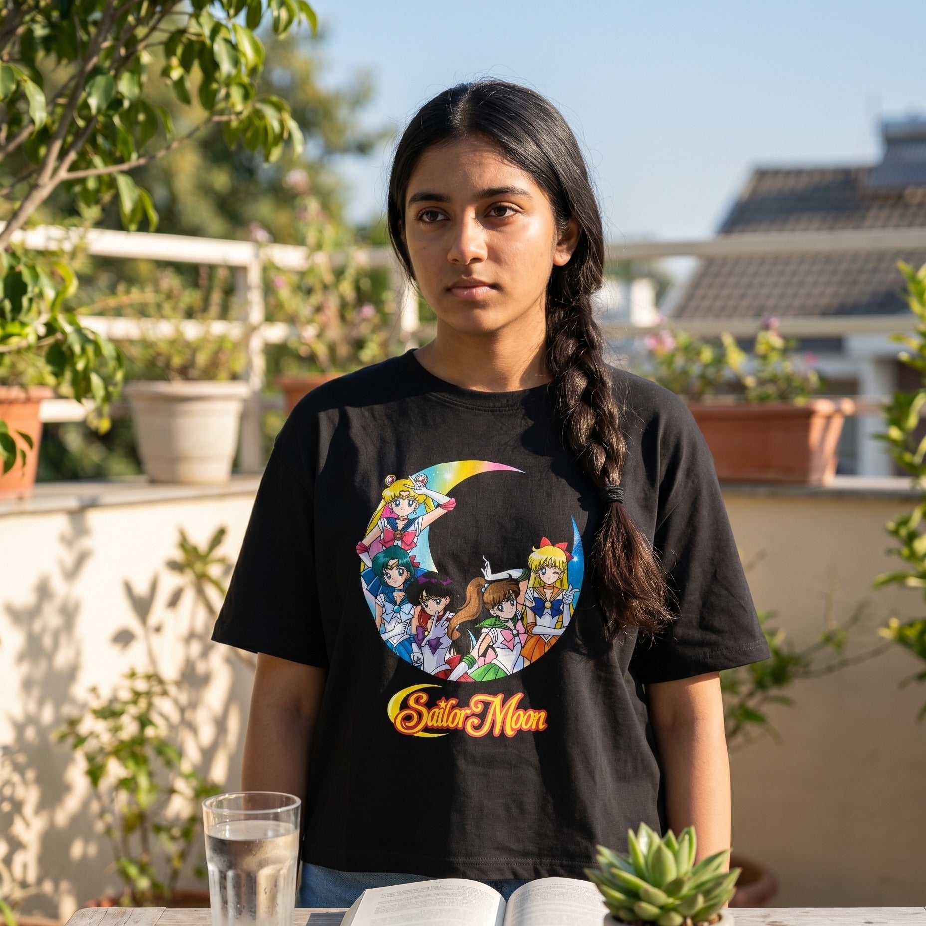 Zdjęcie produktu Sailor Moon - T-shirt damski Sailor Wojowniczki czarny