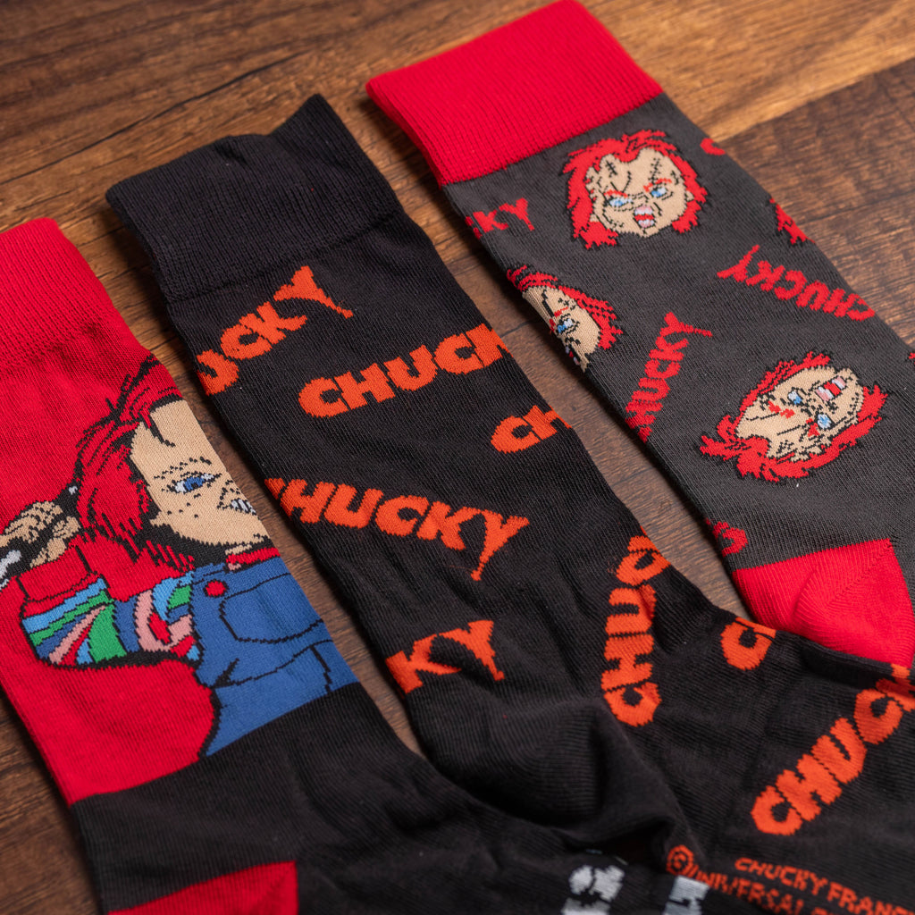 Zdjęcie produktu Chucky – zestaw 3 par skarpet w pudełku prezentowym