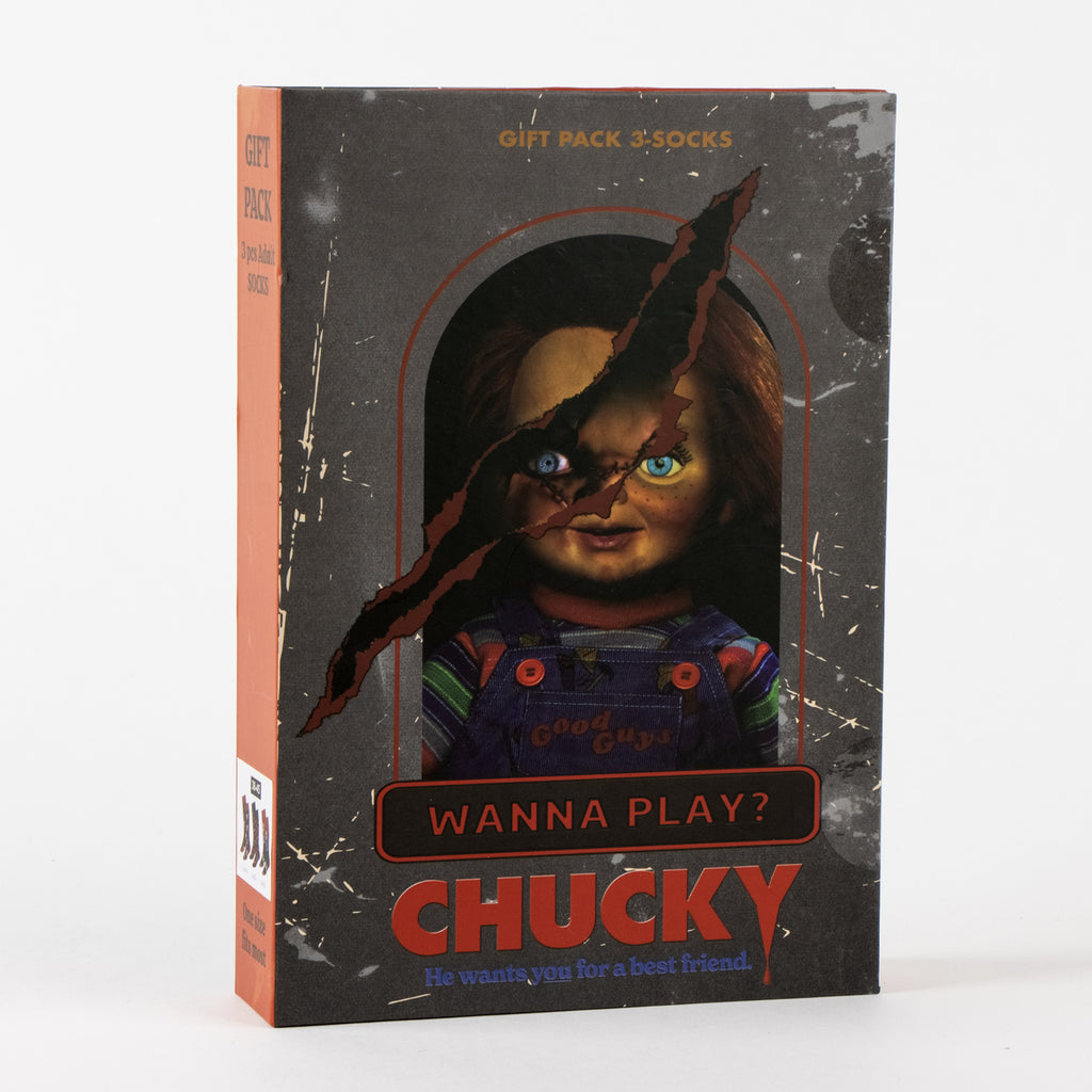 Zdjęcie produktu Chucky – zestaw 3 par skarpet w pudełku prezentowym