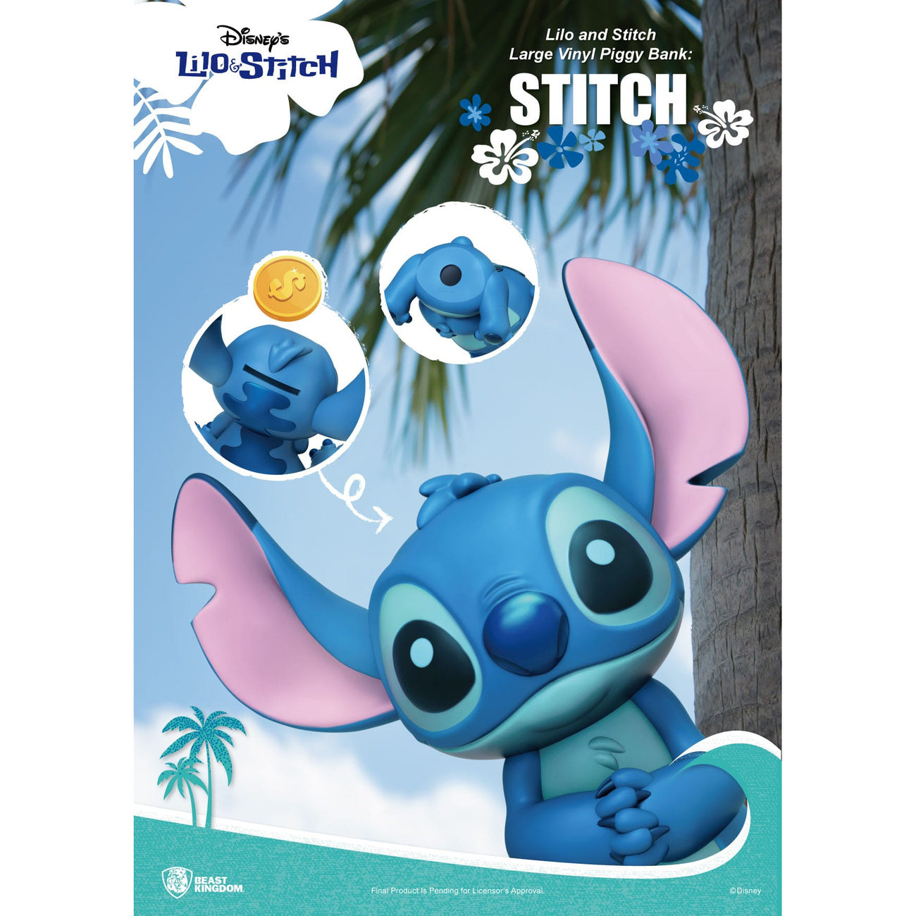 Zdjęcie produktu Lilo & Stitch skarbonka z winylu Stitch 44 cm