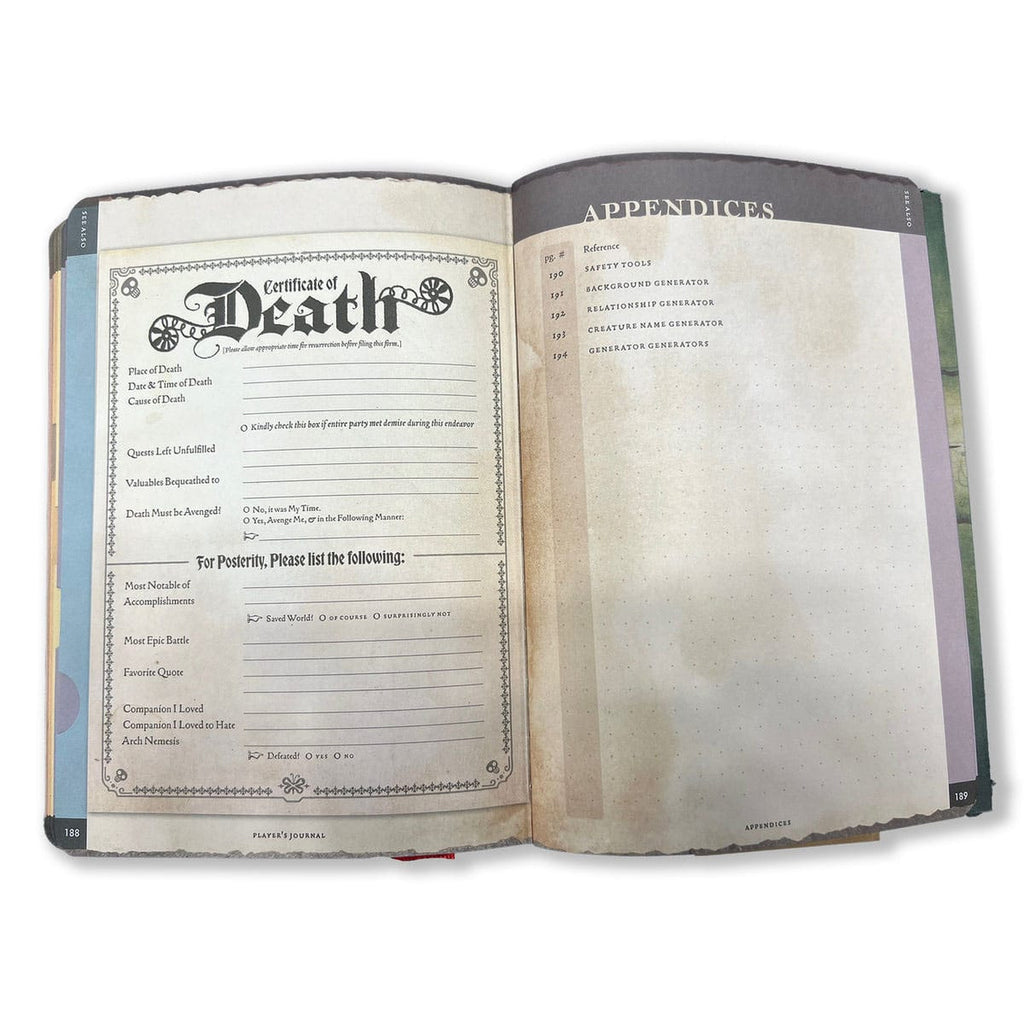 Zdjęcie produktu Notes A5 Player's Journal Szałwiowa Zieleń Shield