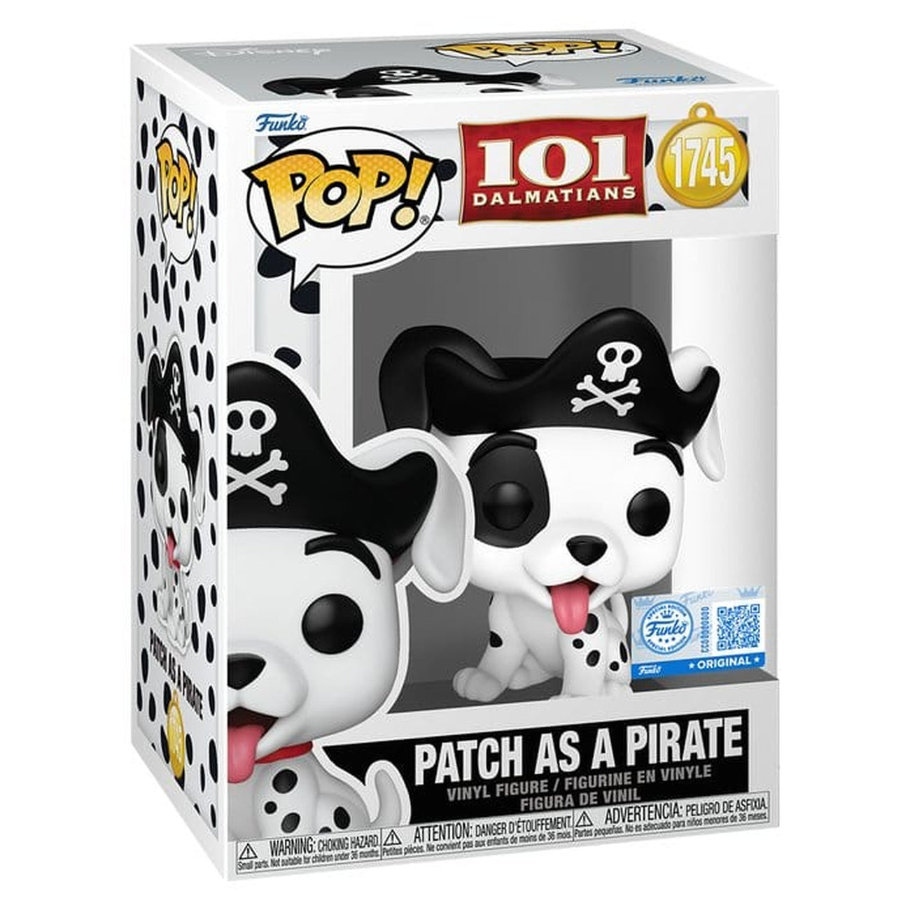 Product image 101 Dalmatians POP! Disney Vinyl Figure Patch (Pirate)