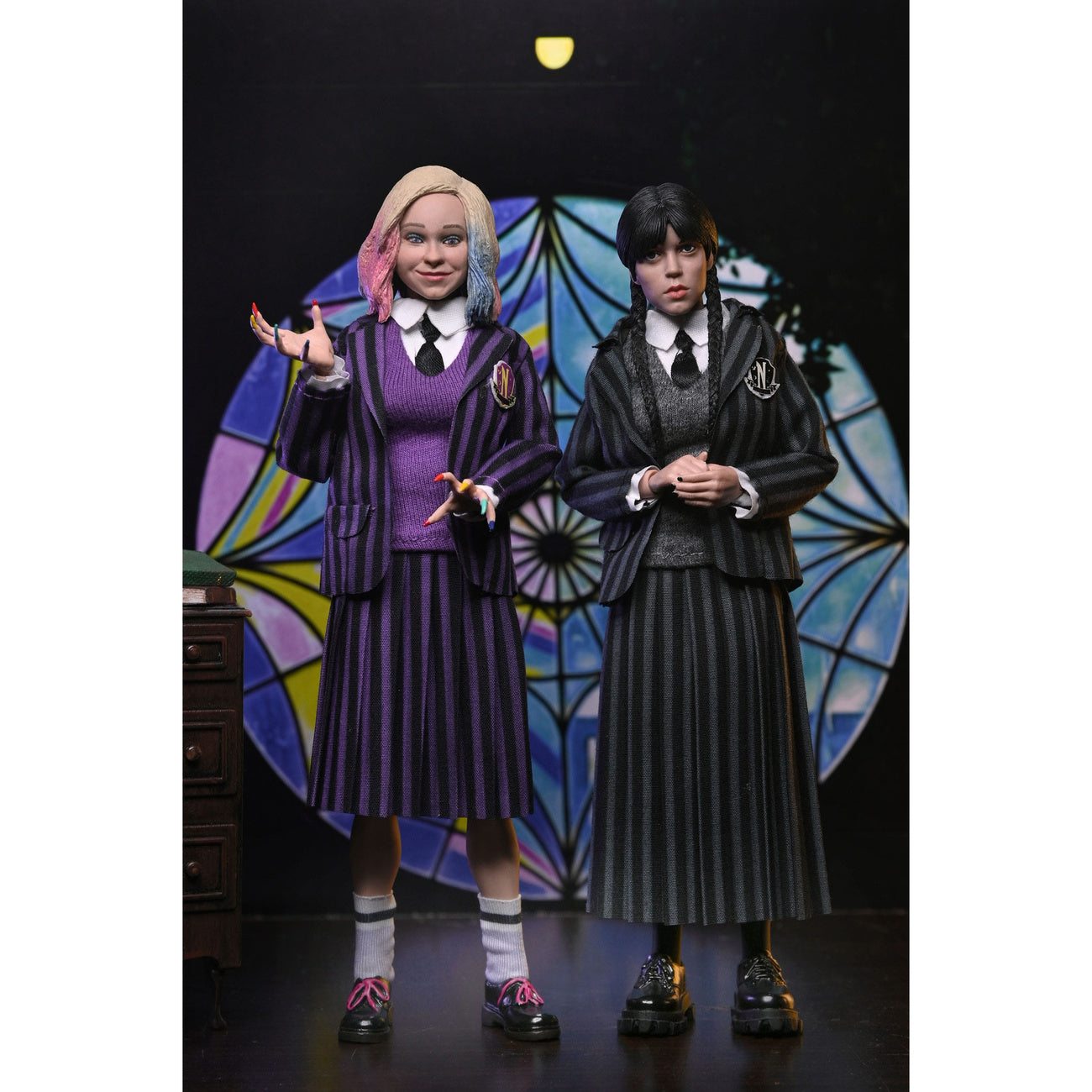 Zdjęcie produktu Zestaw 2 figurek akcji Wednesday – Wednesday Addams