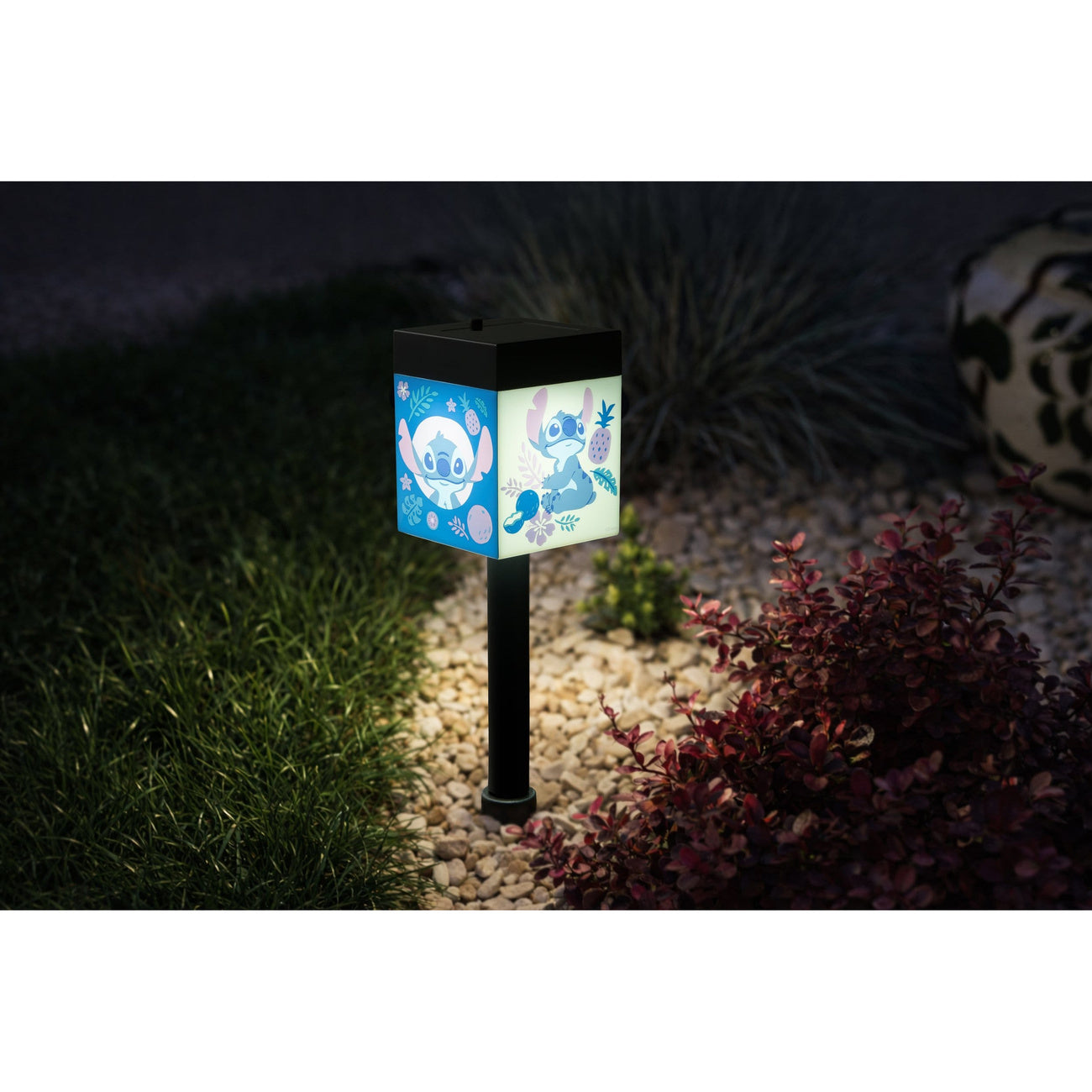 Zdjęcie produktu Lilo & Stitch LunaGlo Solarna Lampa Ogrodowa na Wbijaną Kolumnę Stitch
