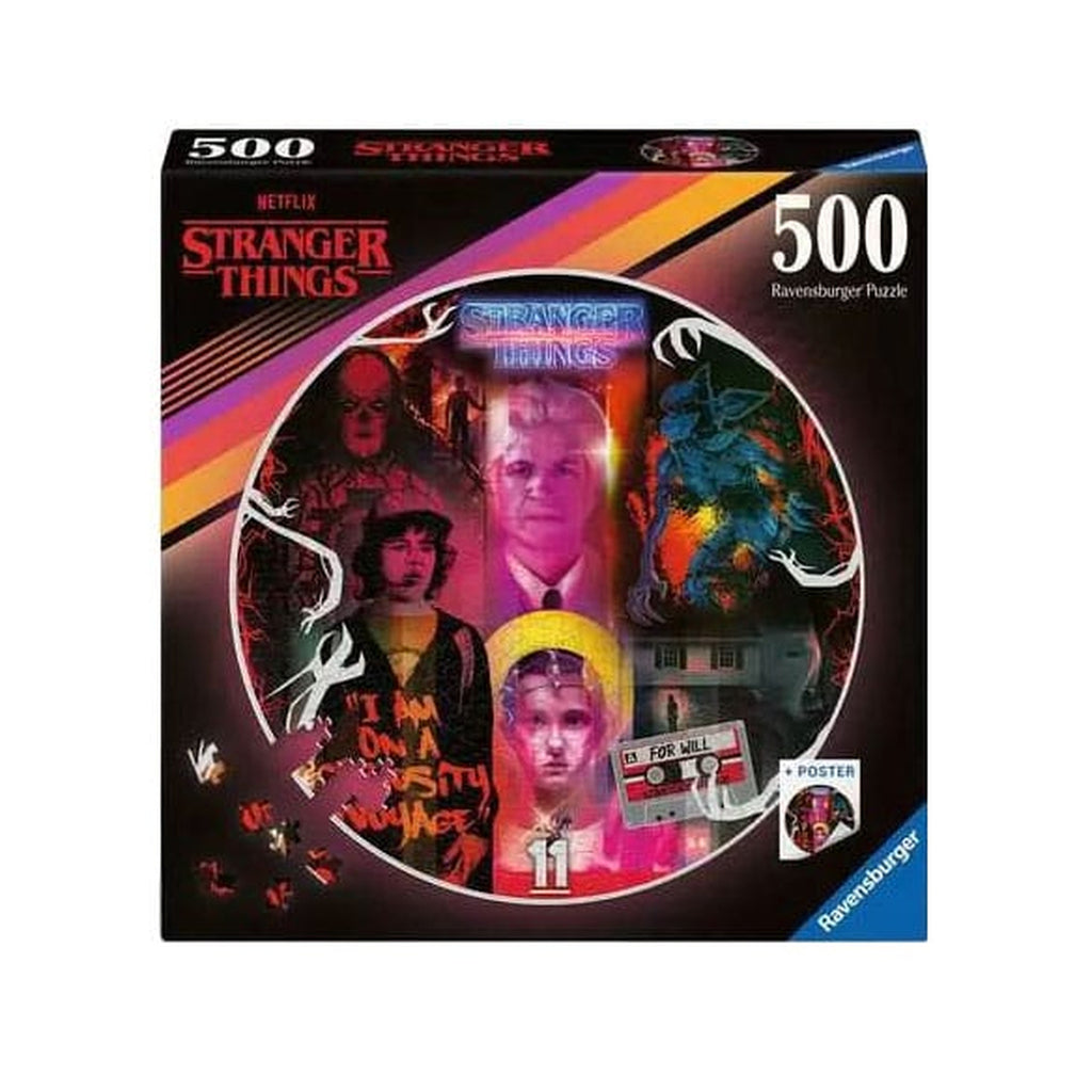 Zdjęcie produktu Stranger Things Okrągłe Puzzle Friends Don't Lie (500 Elementów)