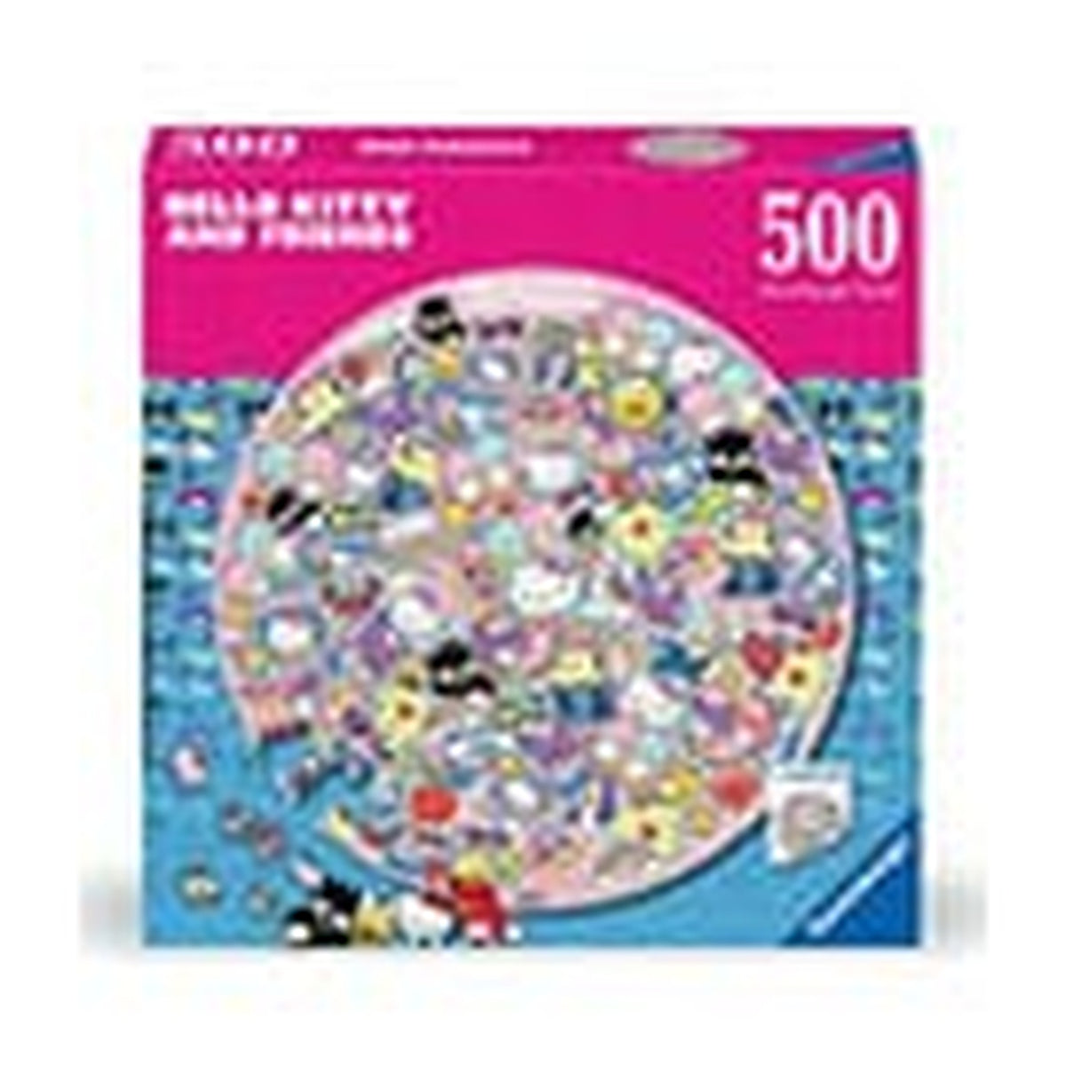 Zdjęcie produktu Hello Kitty and Friends Okrągłe Puzzle (500 Elementów)