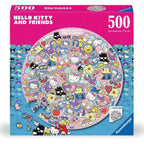 Zdjęcie produktu Hello Kitty and Friends Okrągłe Puzzle (500 Elementów)