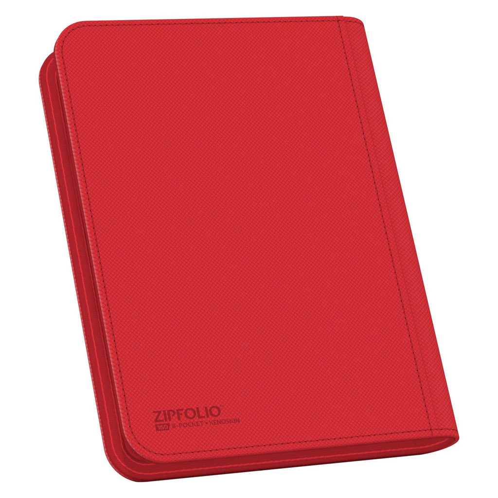 Zdjęcie produktu Ultimate Guard Zipfolio 160 8-Pocket Xenoskin - Czerwony