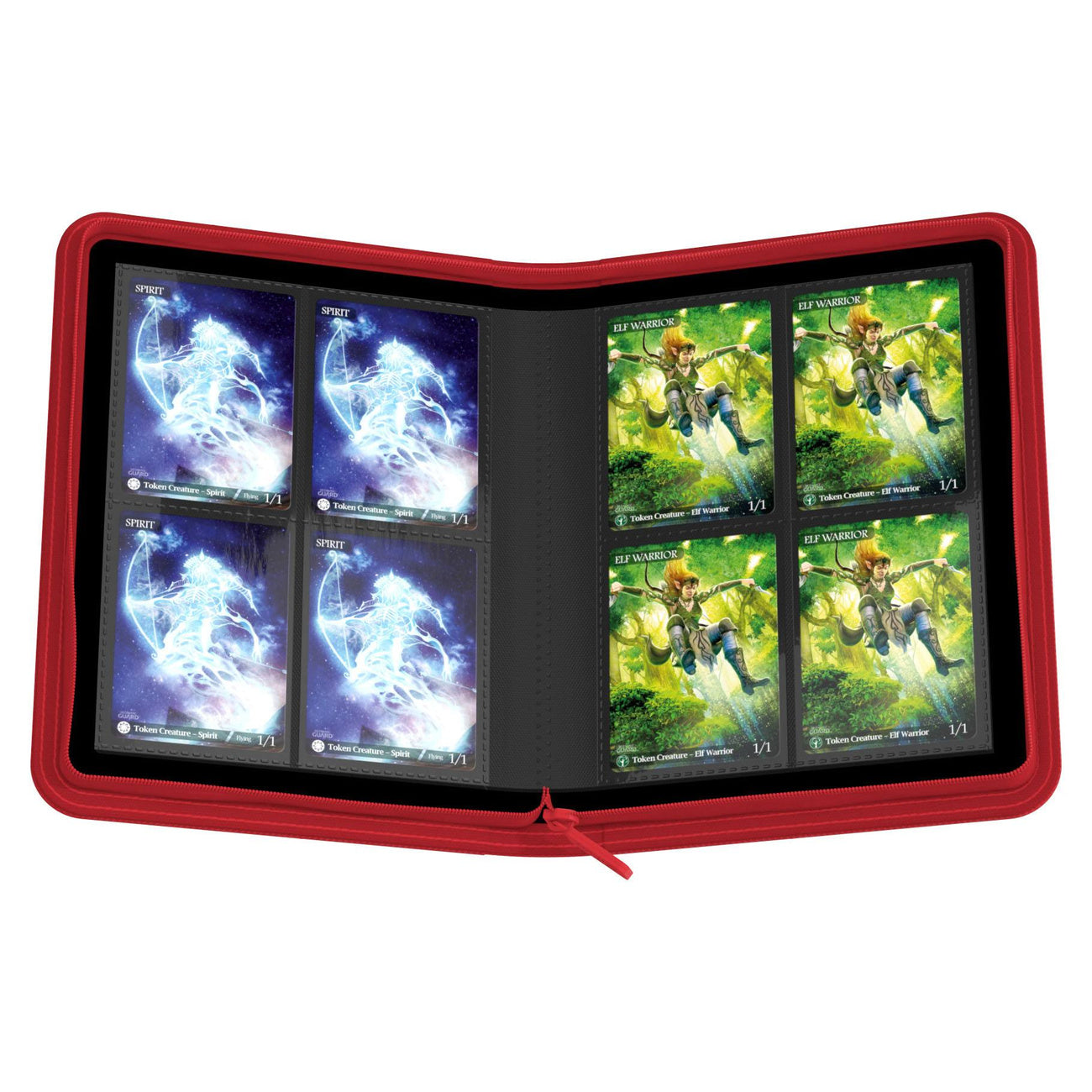 Zdjęcie produktu Ultimate Guard Zipfolio 160 8-Pocket Xenoskin - Czerwony