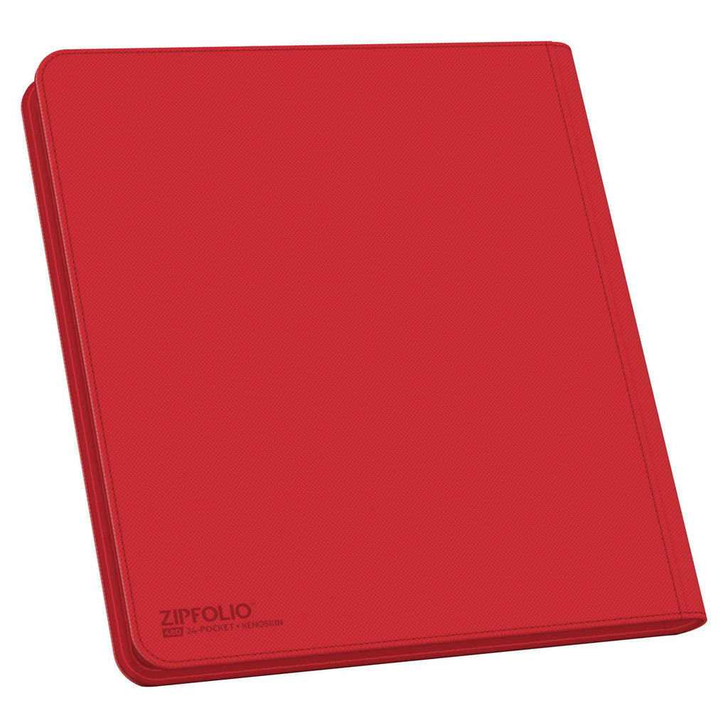 Zdjęcie produktu Ultimate Guard Zipfolio 480 24-Pocket Xenoskin - Czerwony