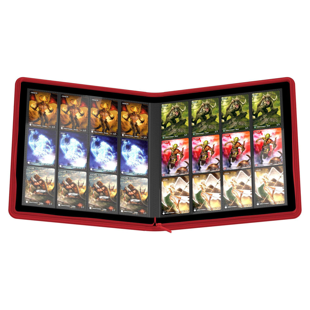 Zdjęcie produktu Ultimate Guard Zipfolio 480 24-Pocket Xenoskin - Czerwony