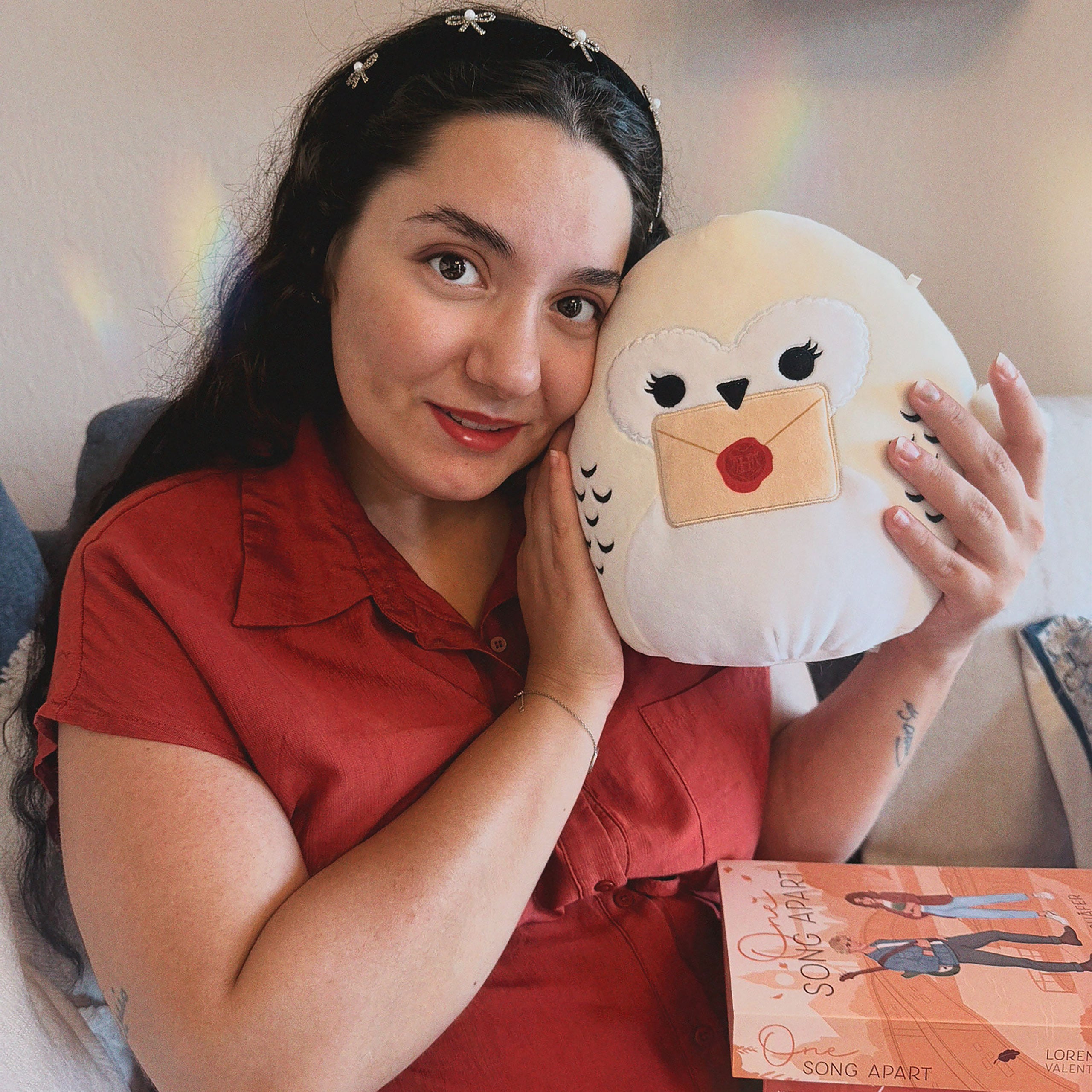 Zdjęcie produktu Hedwiga z listem z Hogwartu pluszowa figurka Squishmallows - Harry Potter