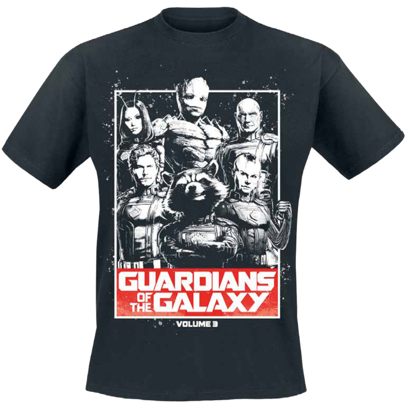 Zdjęcie produktu Koszulka Guardians Vol. 3 czarna - Guardians of the Galaxy