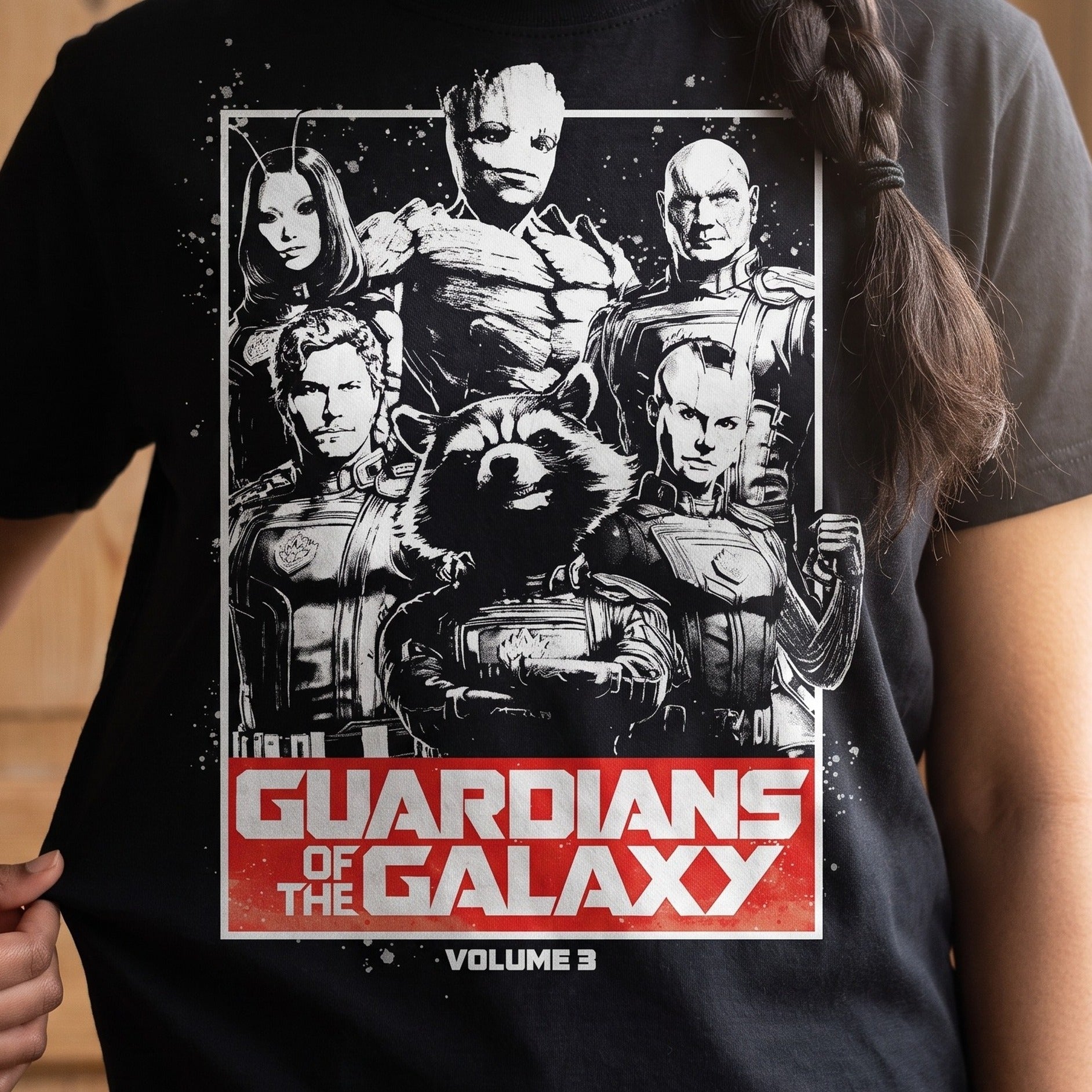 Zdjęcie produktu Koszulka Guardians Vol. 3 czarna - Guardians of the Galaxy