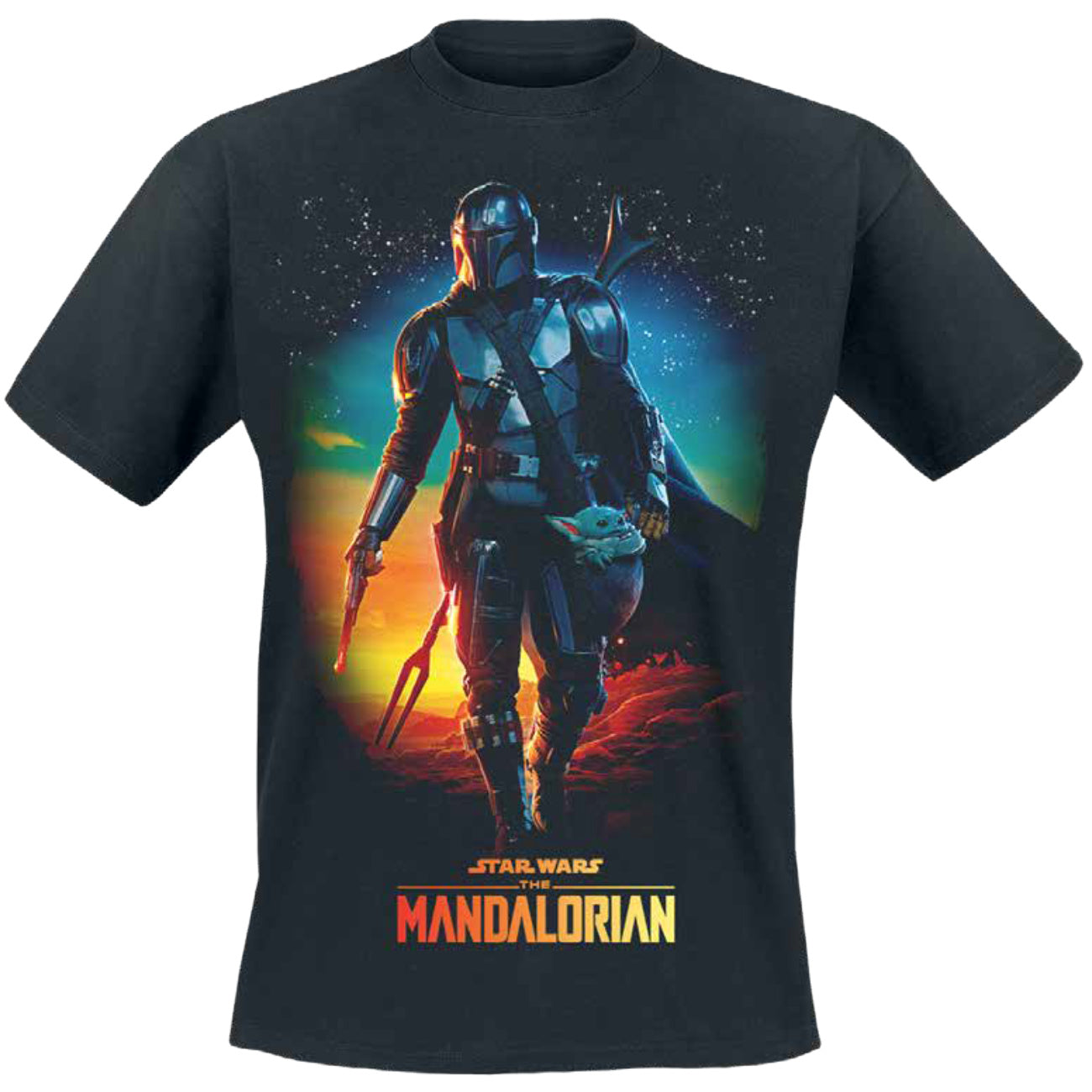 Zdjęcie produktu Koszulka Through The Galaxy czarna – Star Wars The Mandalorian