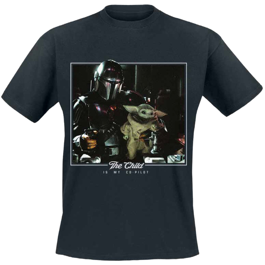 Zdjęcie produktu The Child is My Co-Pilot koszulka czarna - Star Wars The Mandalorian