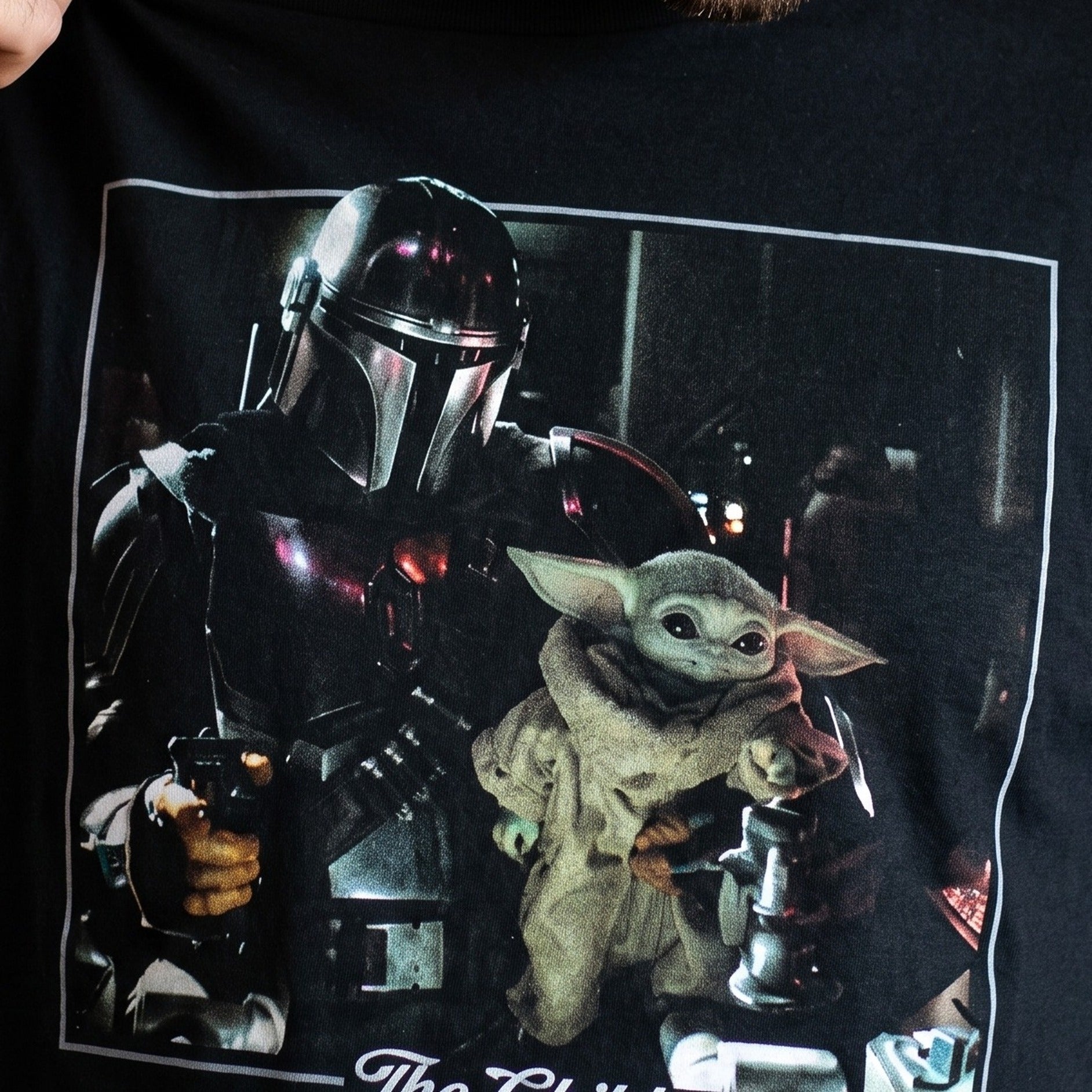 Zdjęcie produktu The Child is My Co-Pilot koszulka czarna - Star Wars The Mandalorian