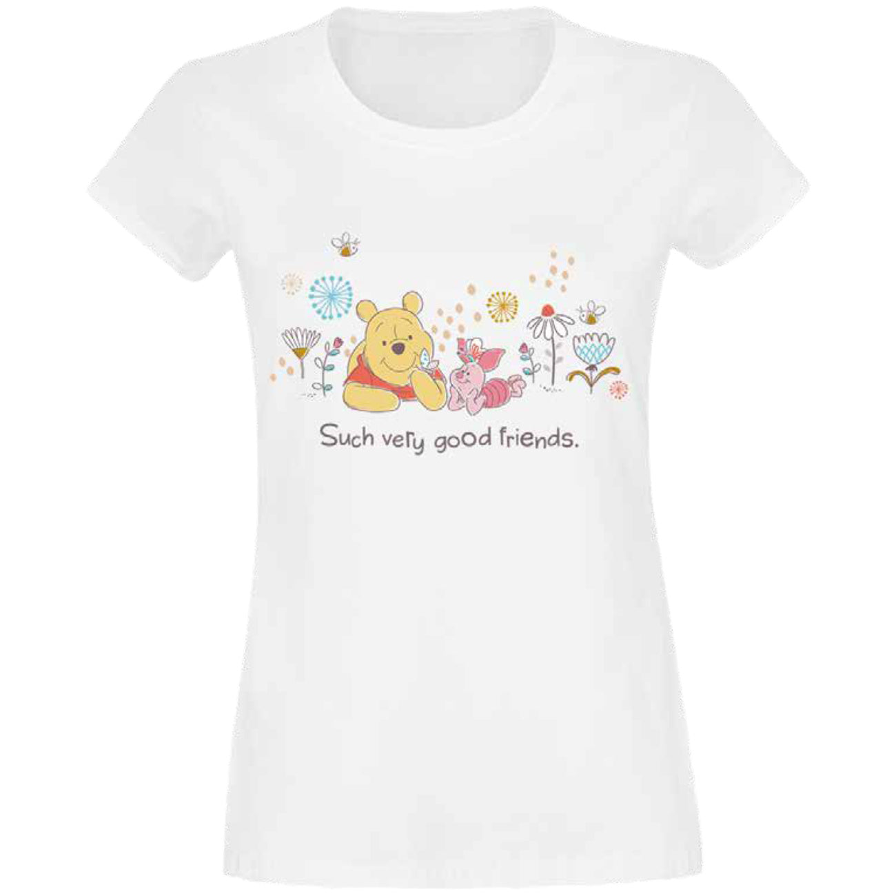Zdjęcie produktu Kubuś Puchatek - Good Friends koszulka damska biała