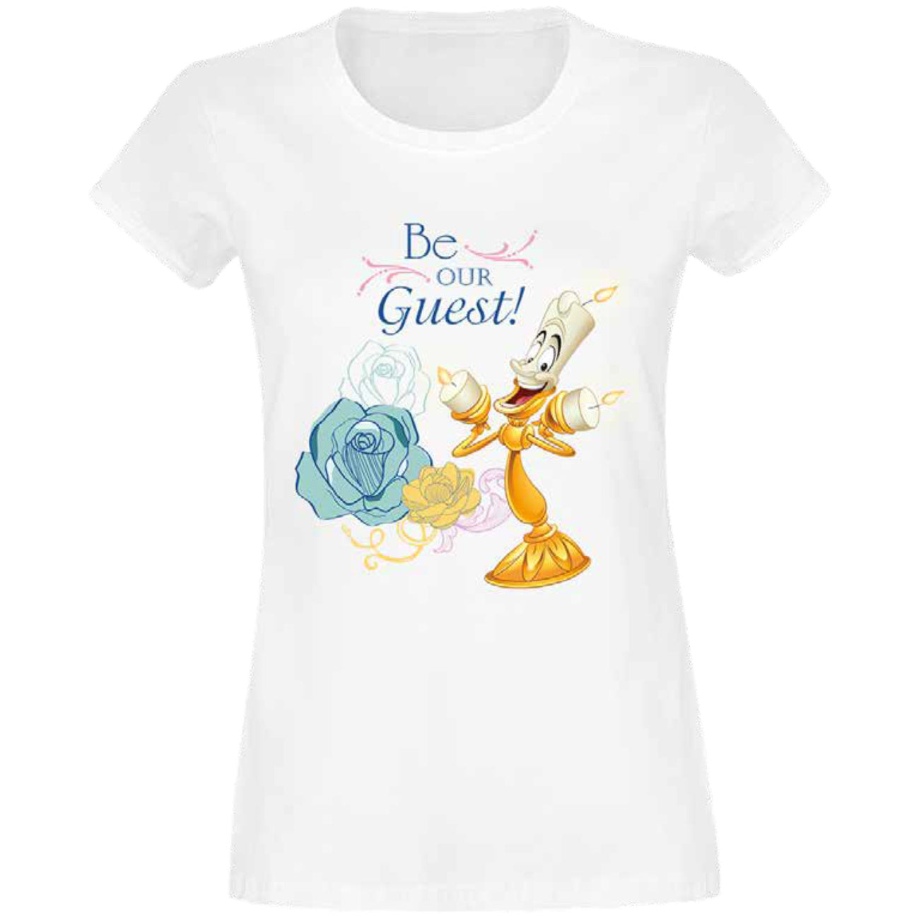 Zdjęcie produktu Piękna i Bestia - Be Our Guest koszulka damska biała