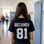 Zdjęcie produktu Koszulka Rozanov w stylu hokejowego trykotu dla fanów Heated Rivalry