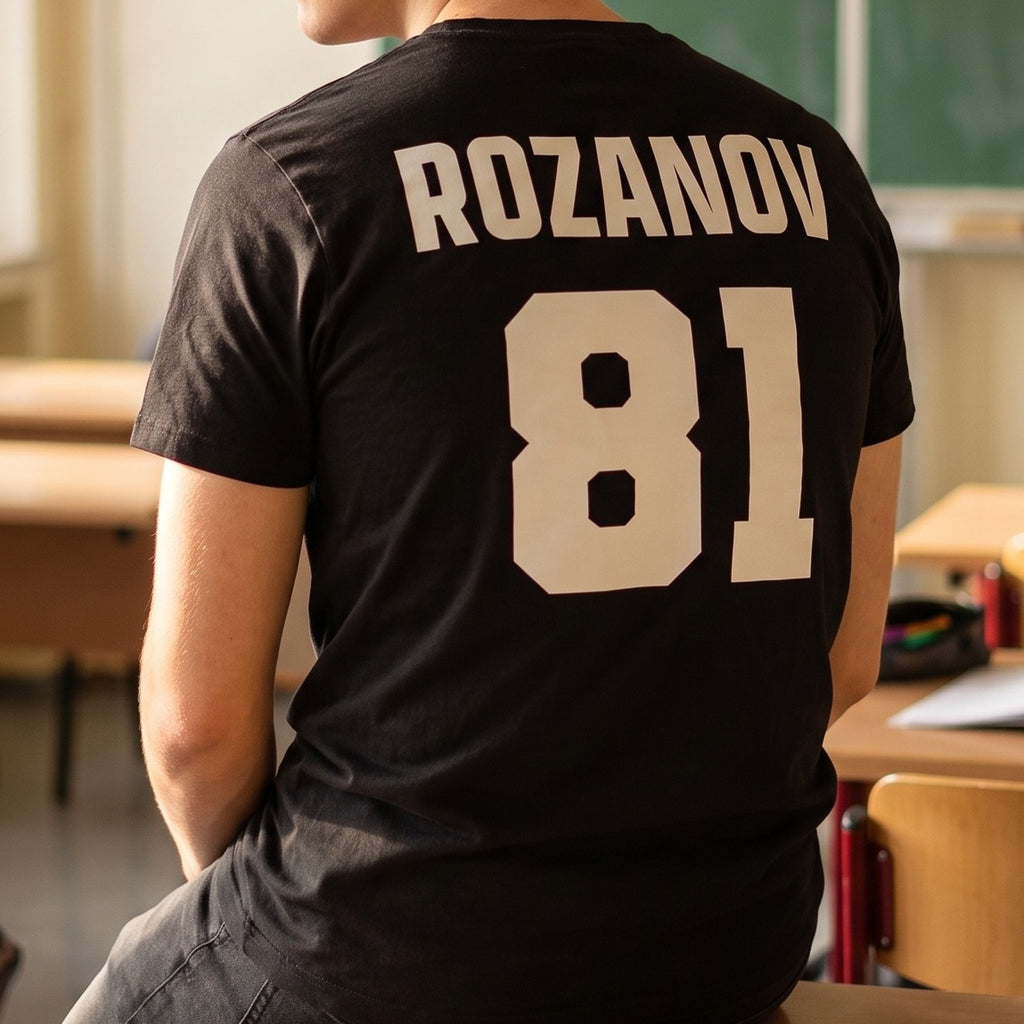 Zdjęcie produktu Koszulka Rozanov w stylu hokejowego trykotu dla fanów Heated Rivalry