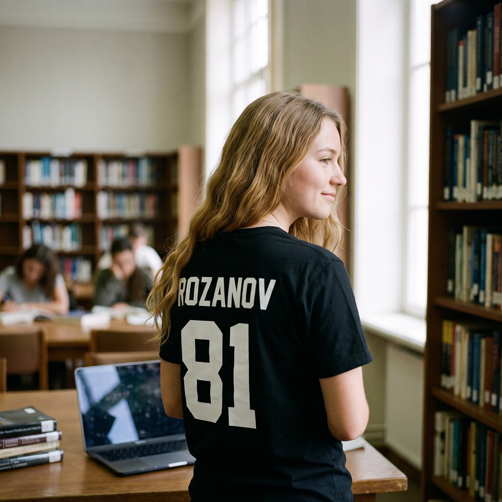 Zdjęcie produktu Koszulka Rozanov w stylu hokejowego trykotu dla fanów Heated Rivalry