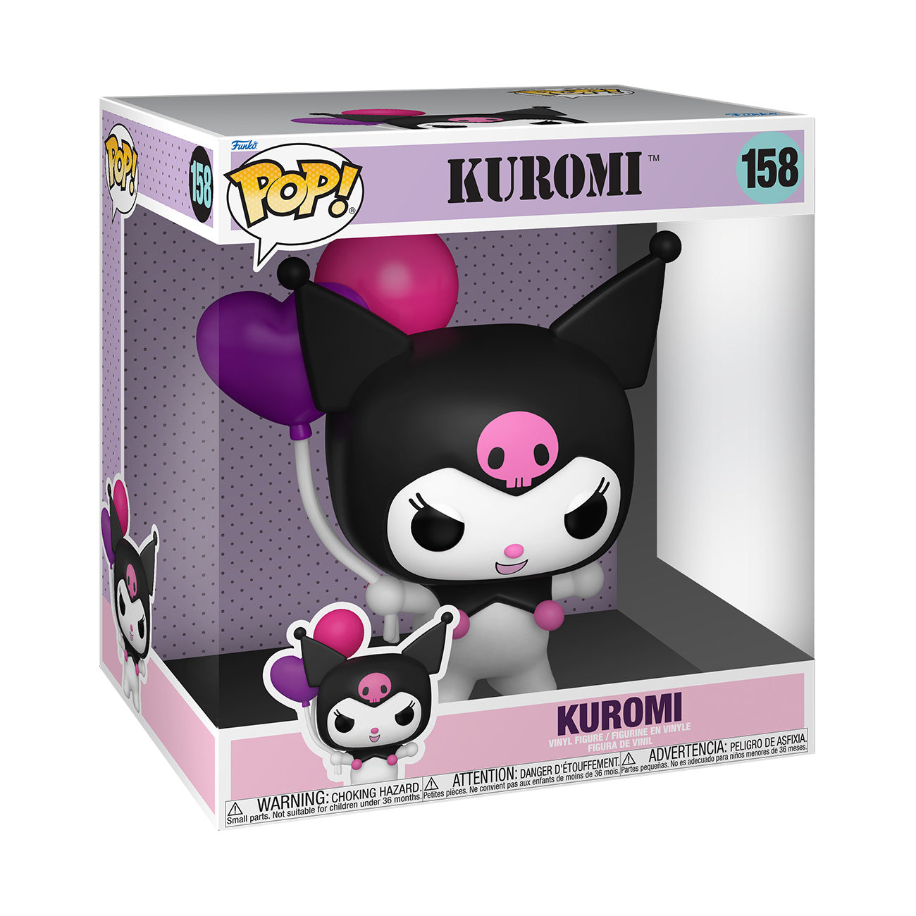 Zdjęcie produktu Hello Kitty - Figurka Jumbo Funko Pop Kuromi z balonami