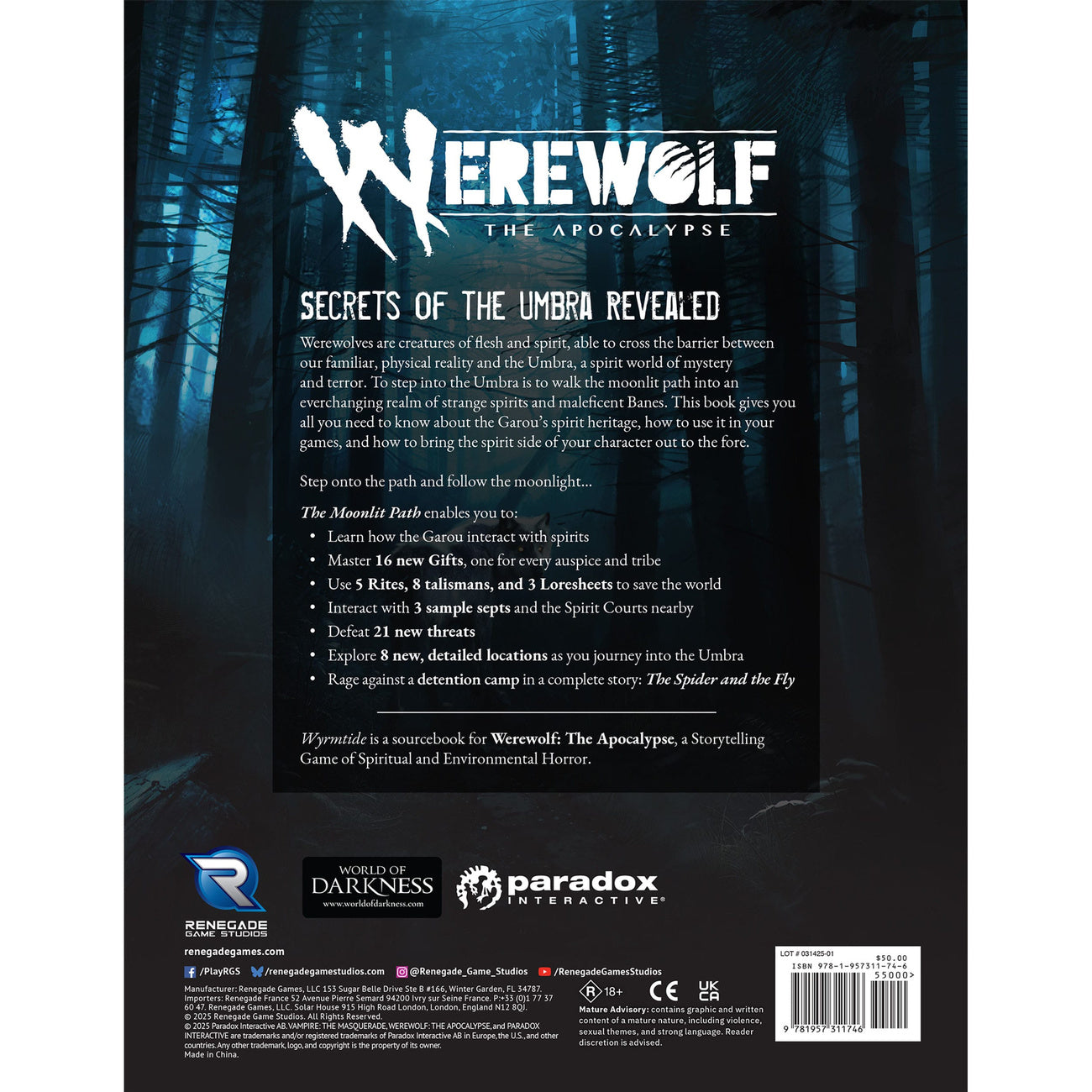 Zdjęcie produktu Wilkołak: Apokalipsa 5. Edycja – podręcznik RPG The Moonlit