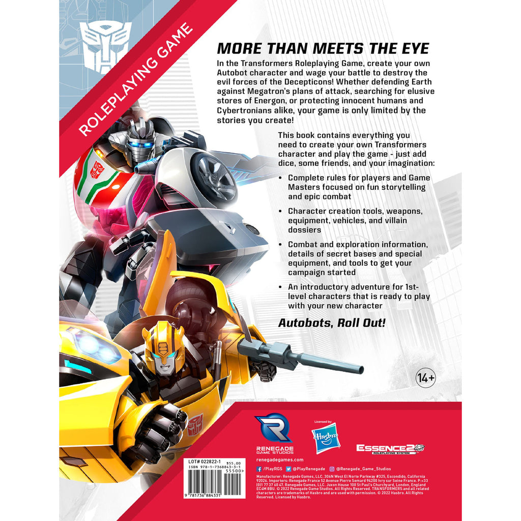 Zdjęcie produktu Transformers RPG Podręcznik podstawowy *Wersja angielska*