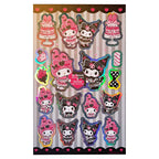 Zdjęcie produktu Sanrio Pink Black Party Series – Zestaw naklejek Kuromi & My Melody