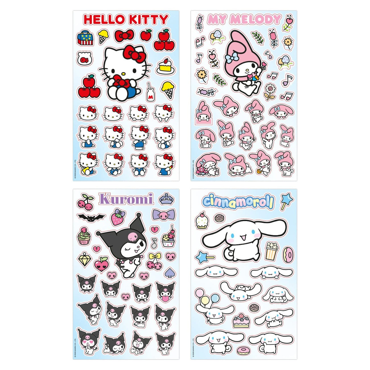 Zdjęcie produktu Zestaw naklejek Sanrio Hello Kitty & Friends 04 Basic