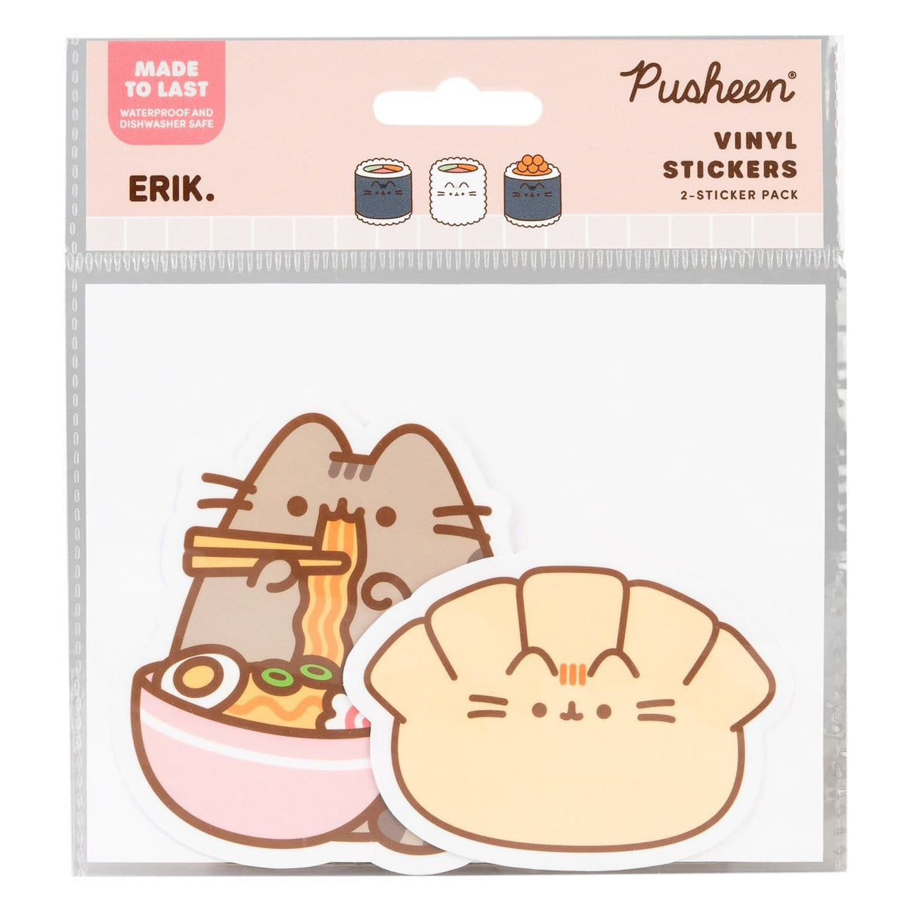 Zdjęcie produktu Pusheen Naklejki winylowe Sushi Roll Vol. 6 Zestaw 2 sztuki