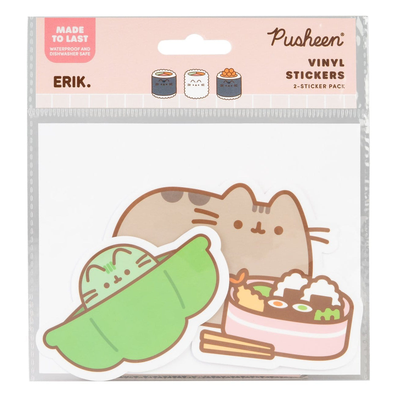 Zdjęcie produktu Pusheen Naklejki winylowe Sushi Roll Vol. 4 Zestaw 2 sztuki
