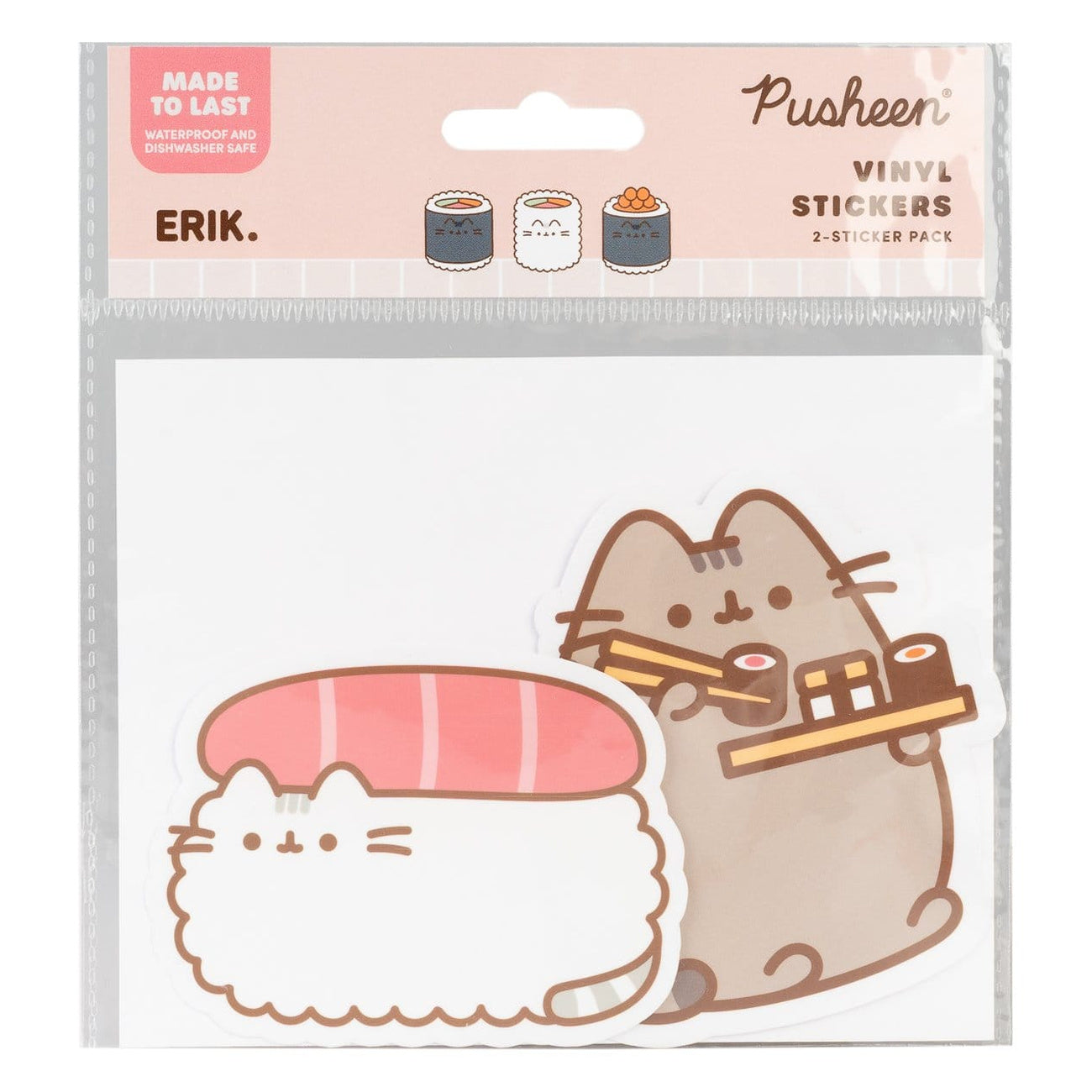 Zdjęcie produktu Pusheen Naklejki winylowe Sushi Roll Vol. 1 zestaw 2 sztuki