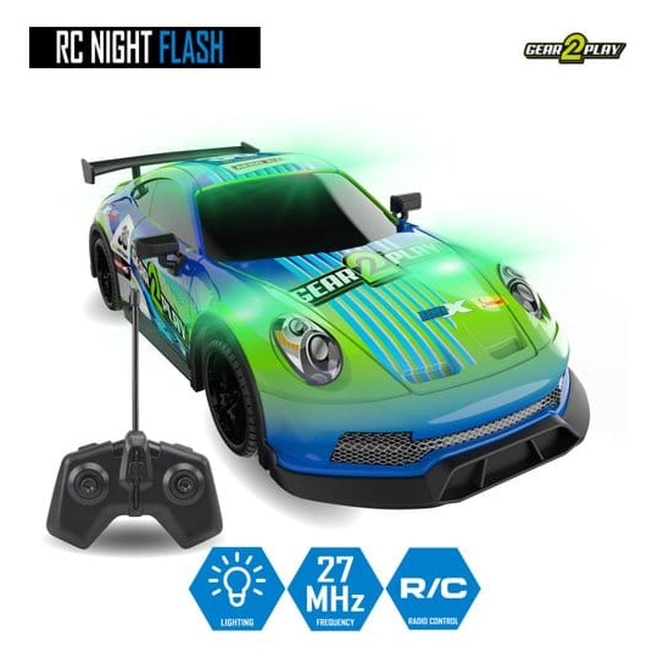 Zdjęcie produktu Gear2Play zdalnie sterowany pojazd RC Night Flash 1:16