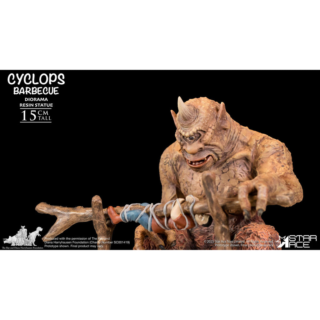 Zdjęcie produktu Ray Harryhausen Diorama 1/8 Cyclops Barbecue Scene 17 cm