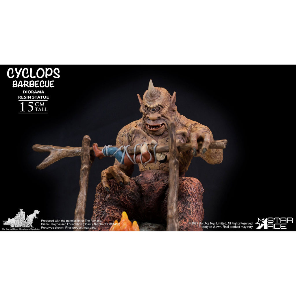 Zdjęcie produktu Ray Harryhausen Diorama 1/8 Cyclops Barbecue Scene 17 cm