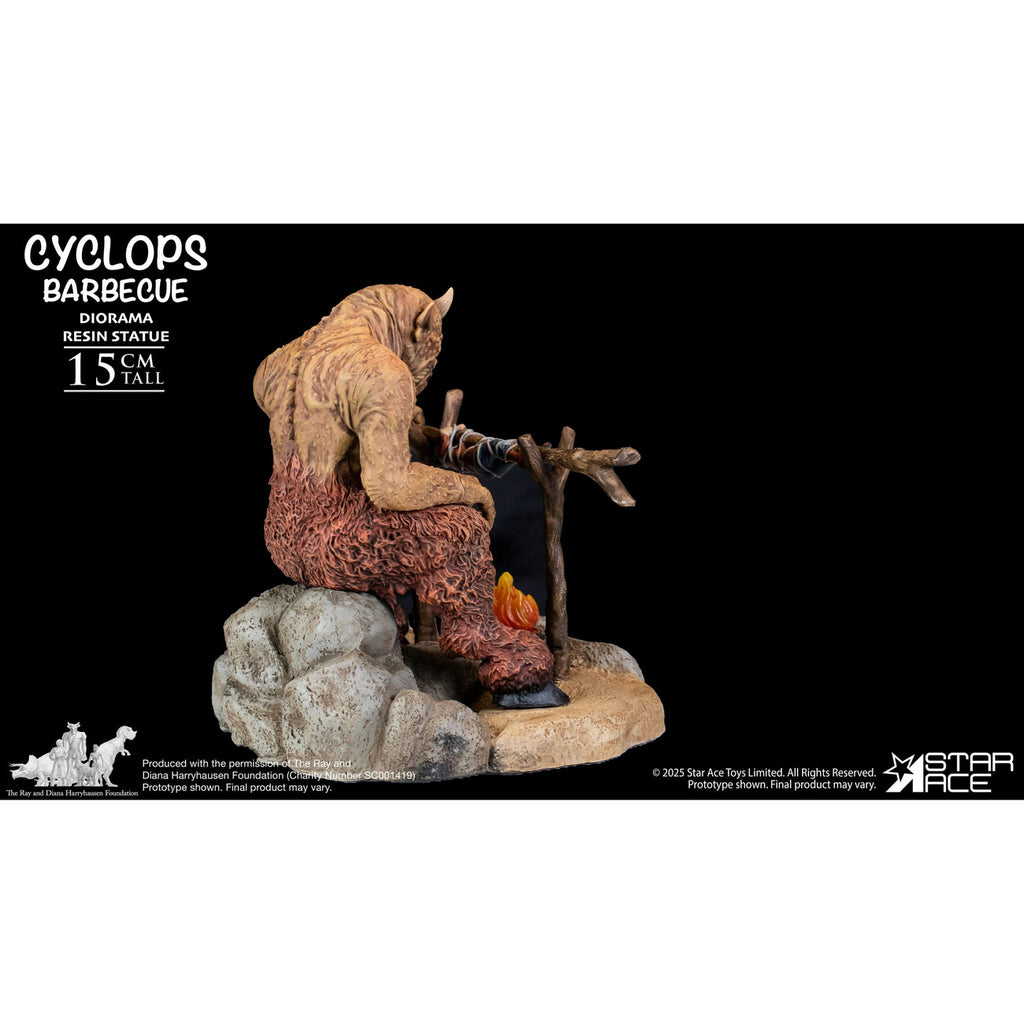 Zdjęcie produktu Ray Harryhausen Diorama 1/8 Cyclops Barbecue Scene 17 cm