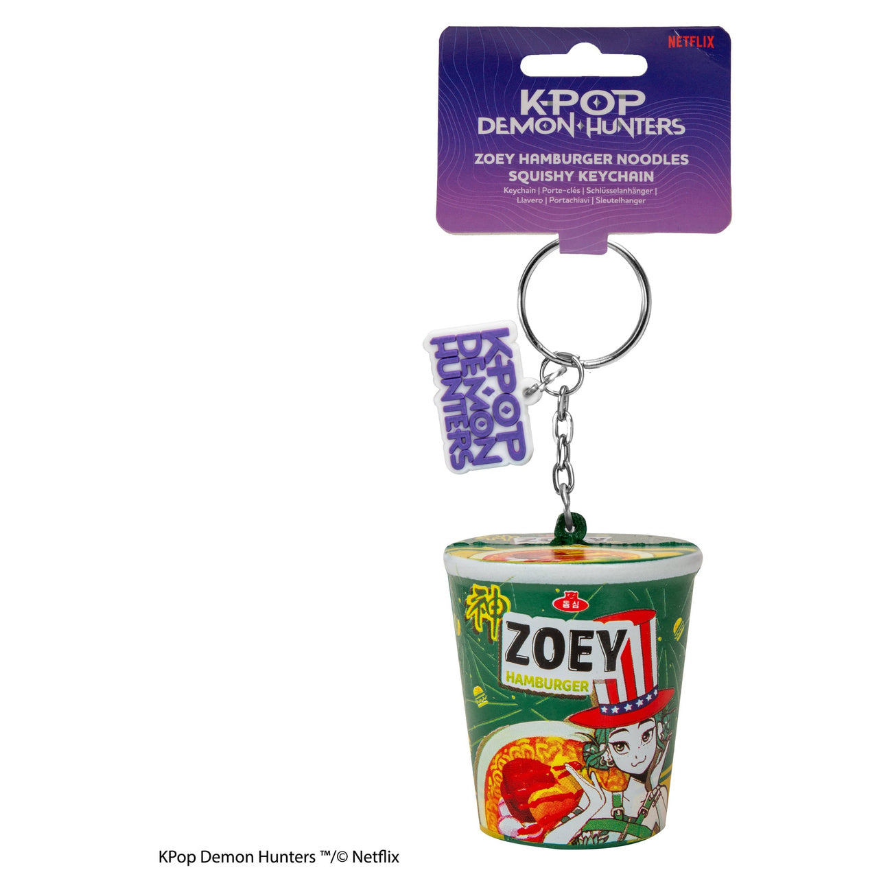 Zdjęcie produktu Brelok squishy KPop Demon Hunters Zoey Hamburger
