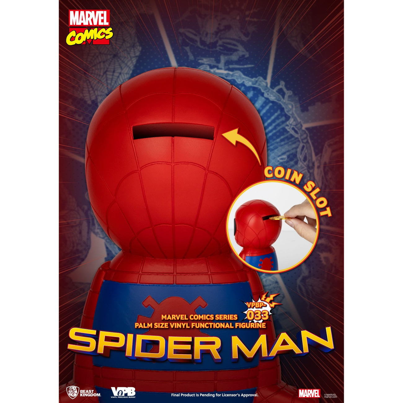 Product image Classic Marvel Comics Piggy Vinyl Money Bank Spider-Man 12 cm