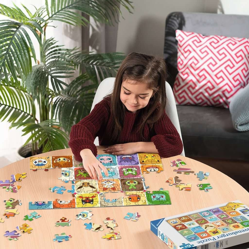 Zdjęcie produktu Puzzle dla dzieci Pokémon Twarze Pokémon (100 elementów XXL)