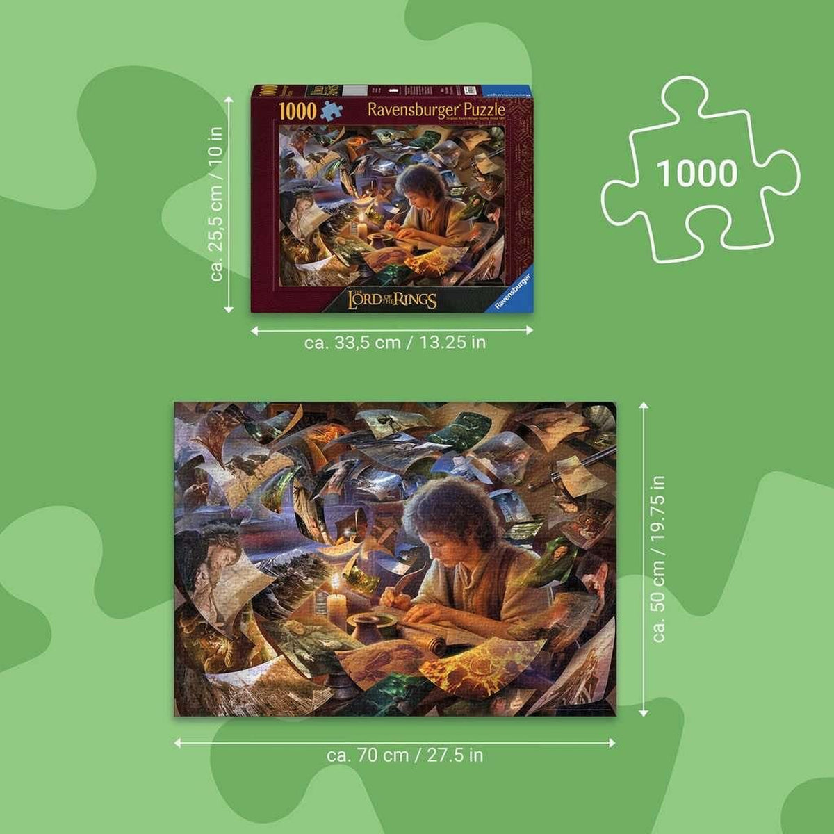 Zdjęcie produktu Władca Pierścieni Puzzle Podróż Froda (1000 elementów)