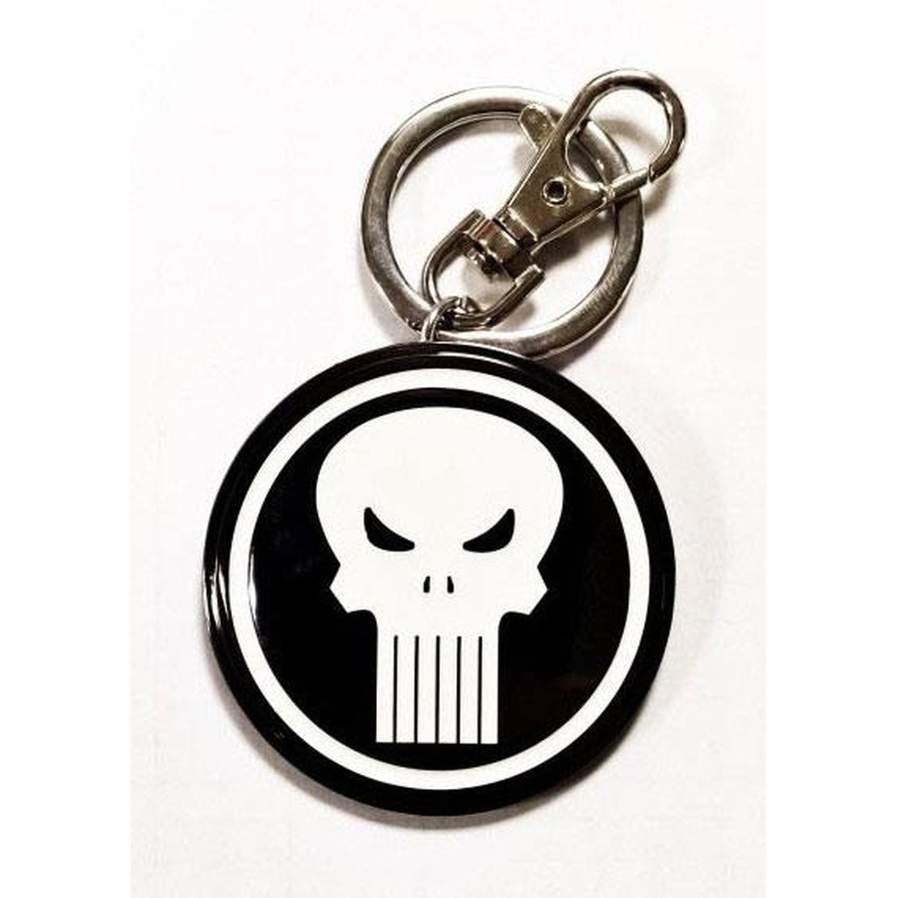 Zdjęcie produktu Marvel Comics Metalowy brelok do kluczy z logo Punishera