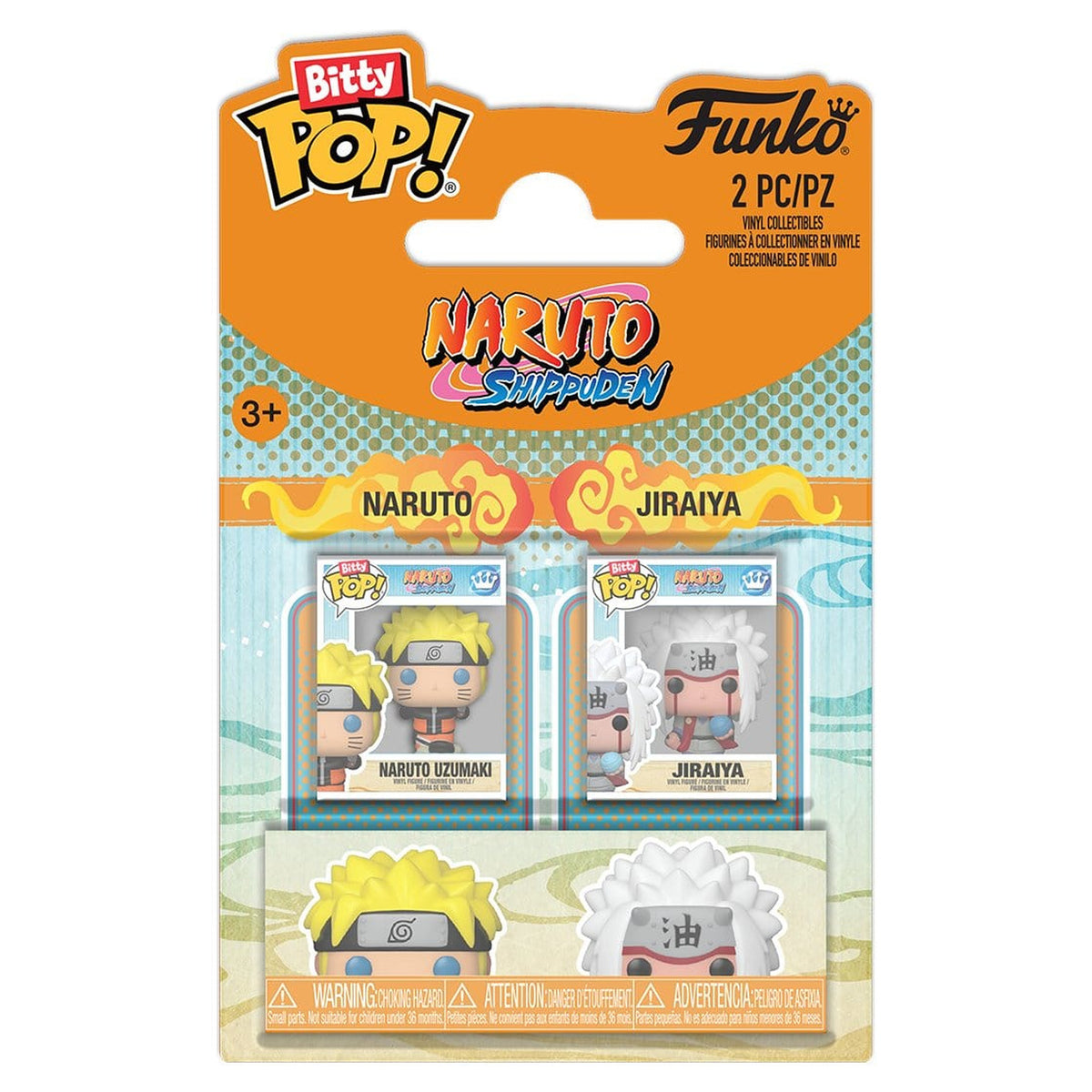 Zdjęcie produktu Naruto Bitty POP! Figurka winylowa Zestaw 2-pack Naruto & Jiraiya 2