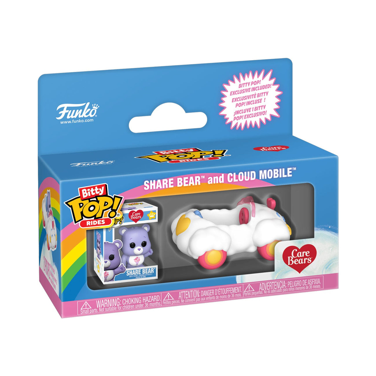 Zdjęcie produktu Troskliwe Misie Bitty POP! Rides figurka winylowa Share Bear