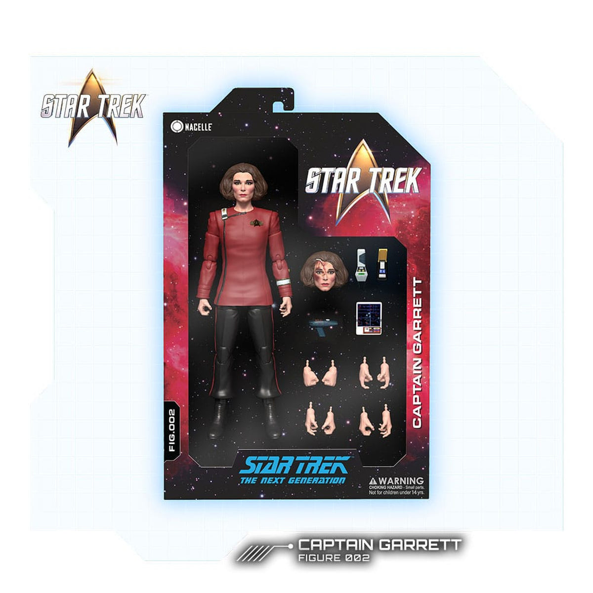 Zdjęcie produktu Star Trek: Następne pokolenie figurka akcji Kapitan Garrett