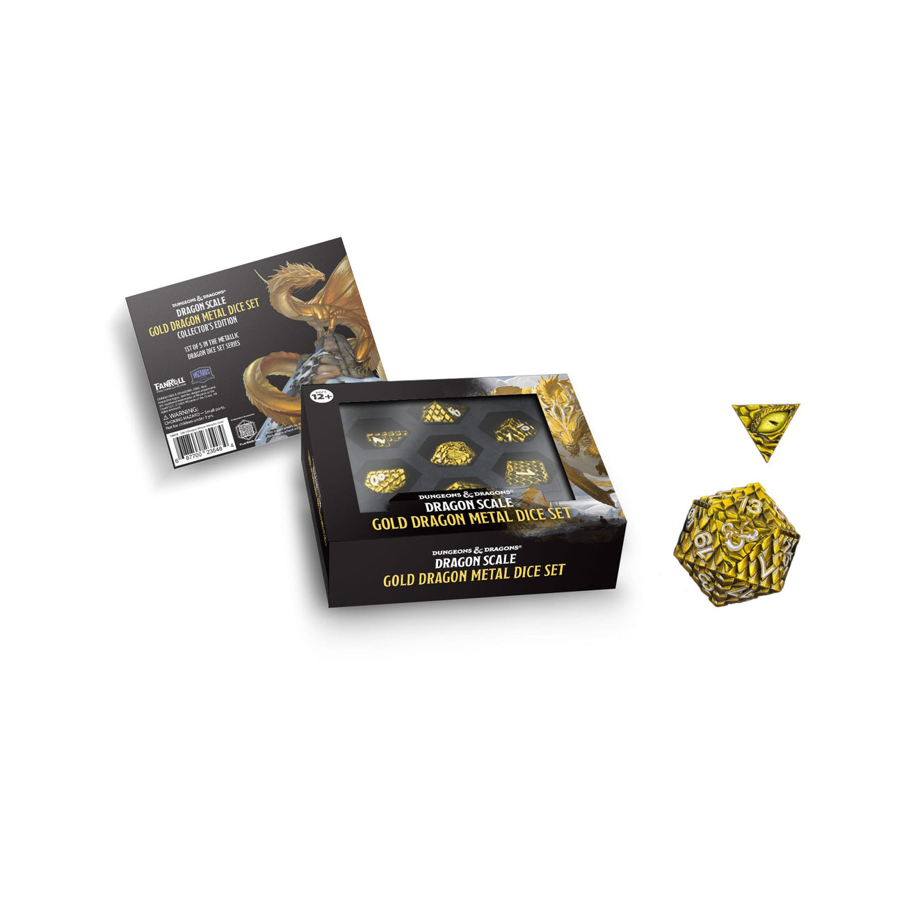 Zdjęcie produktu Dungeons & Dragons Premiumowy Zestaw Metalowych Kości Dragon Scale