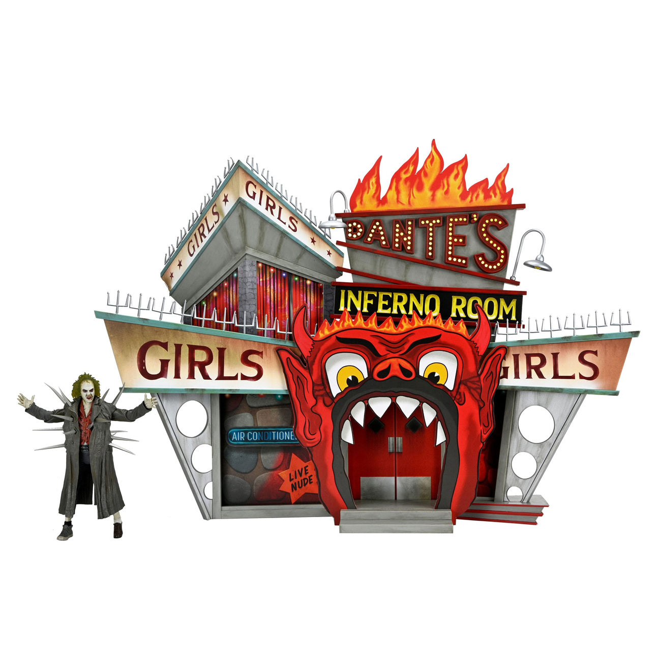 Zdjęcie produktu Beetlejuice (1988) Diorama Trenchcoat with Spikes Inferno