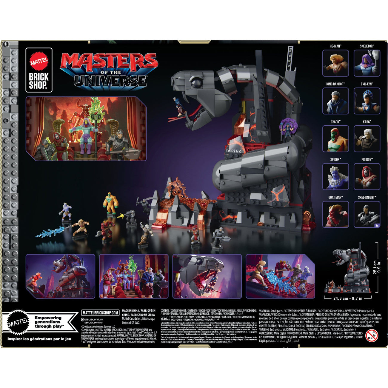 Product image Masters of the Universe Mattel Brick Shop Building Set Snake Mountain